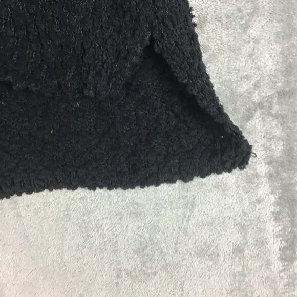 Bobeau Women’s M Black Hi-Low Popcorn Knit Cowl Neck Long Sleeve Sweater - Picture 10 of 15